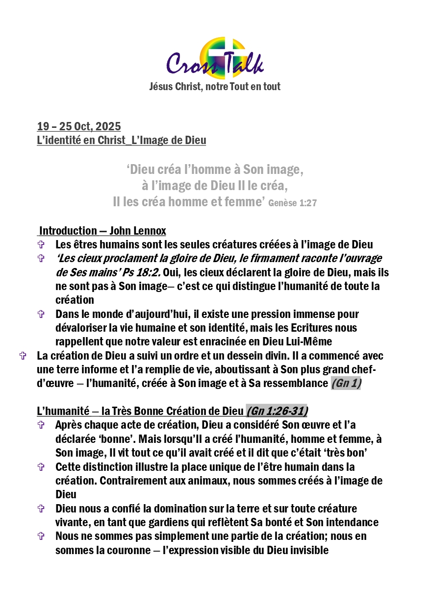 L’identité en Christ_L’Image de Dieu, 19 - 25 Oct, 2025_page-0001